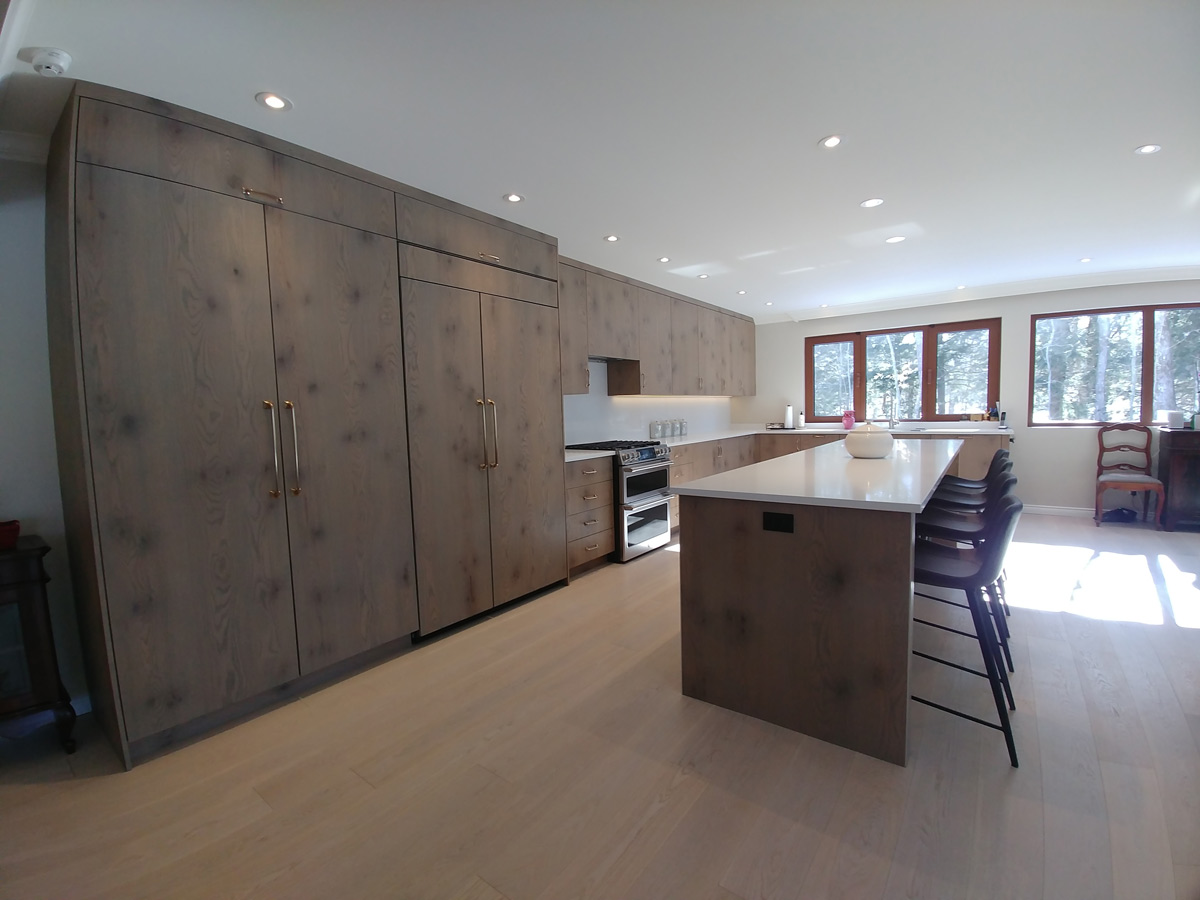 Placage chêne brossé